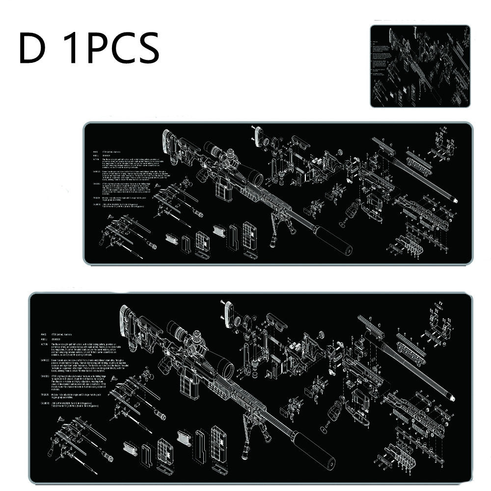 Personalized Minimalist Rubber Gaming Mouse Pad