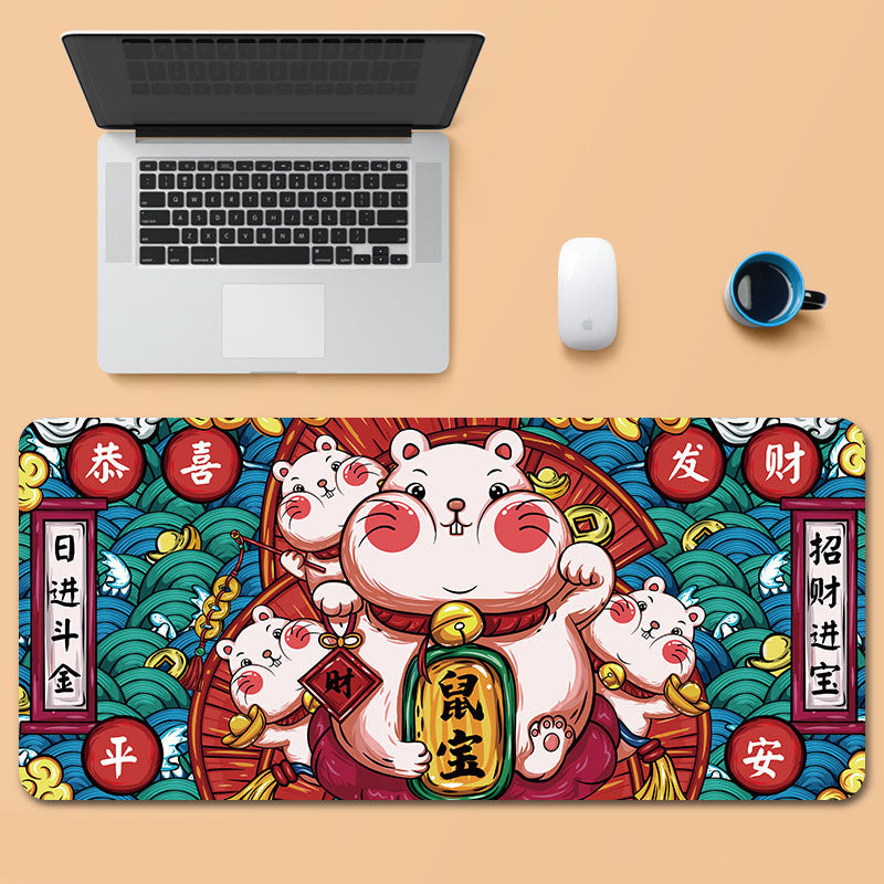 Oversized gaming mouse pad