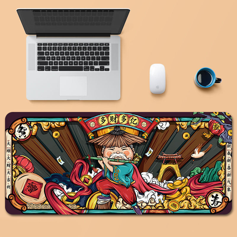 Oversized gaming mouse pad